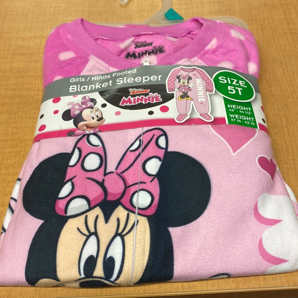 Girls Minnie Blanket Sleeper 5T